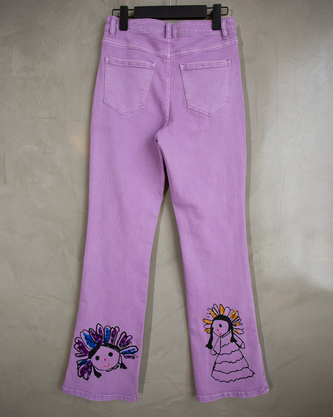Jeans lila Leles