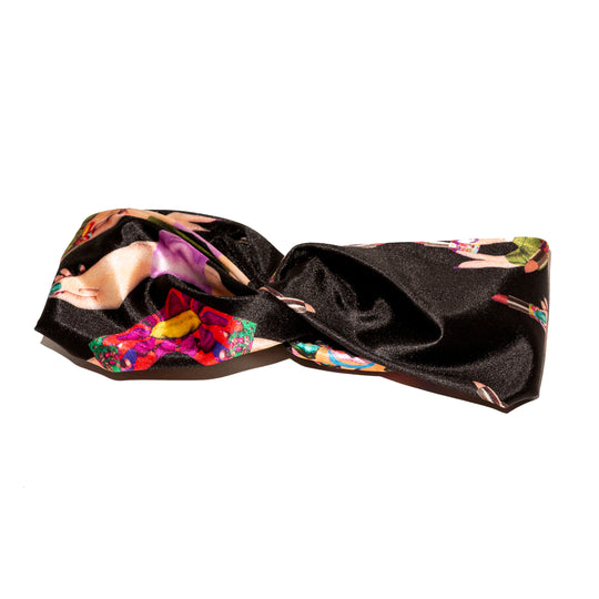 Turbante negro handprint