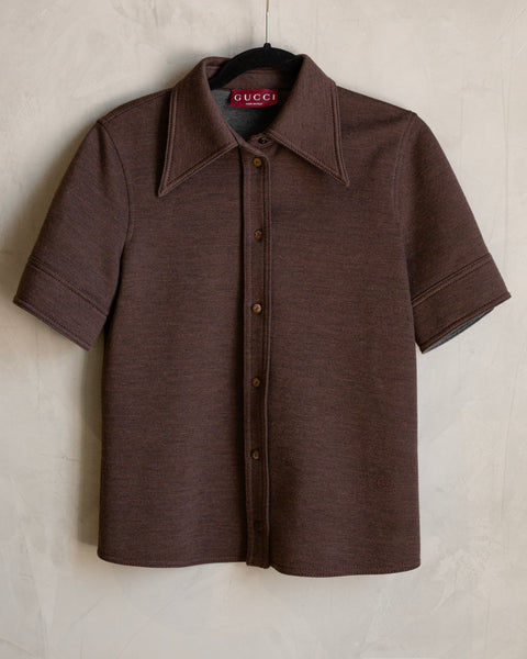Camisa Gucci Marrón
