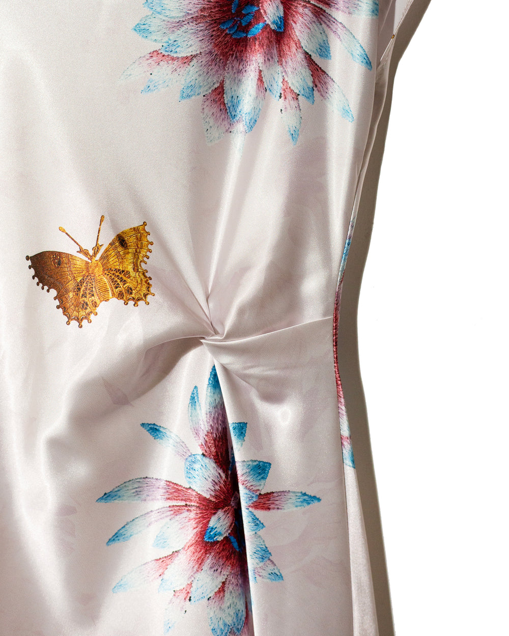 Satin dress lila con charms