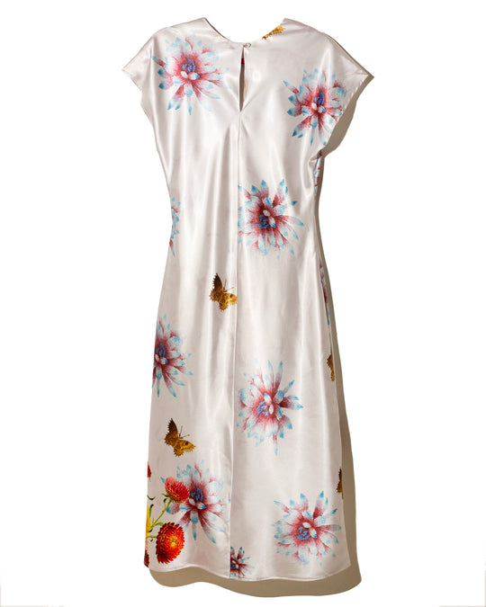 Satin dress lila con charms