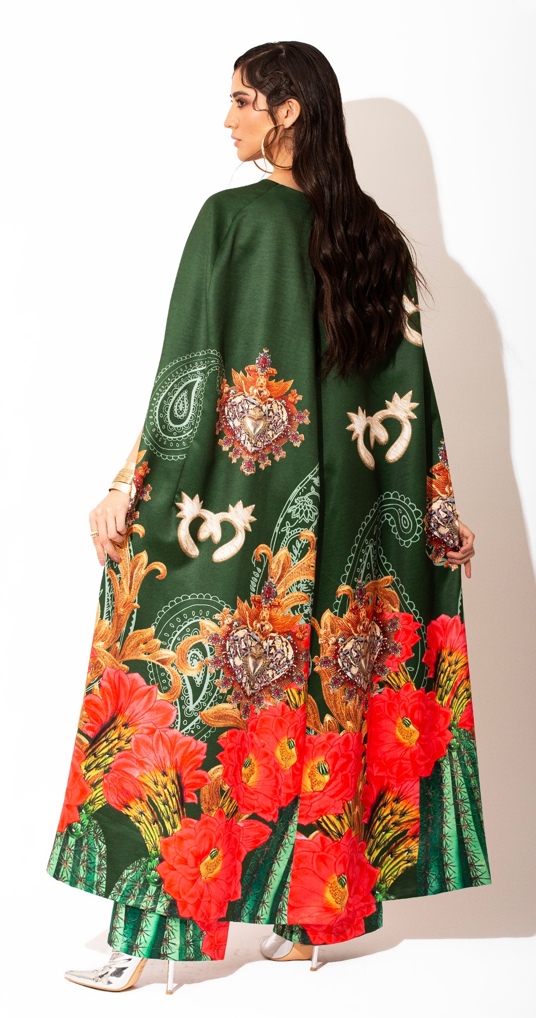COORDINADO CAPA Y WIDE LEG PANTS VERDE CACTUS