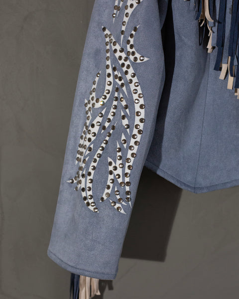 Chamarra vaquera con flecos