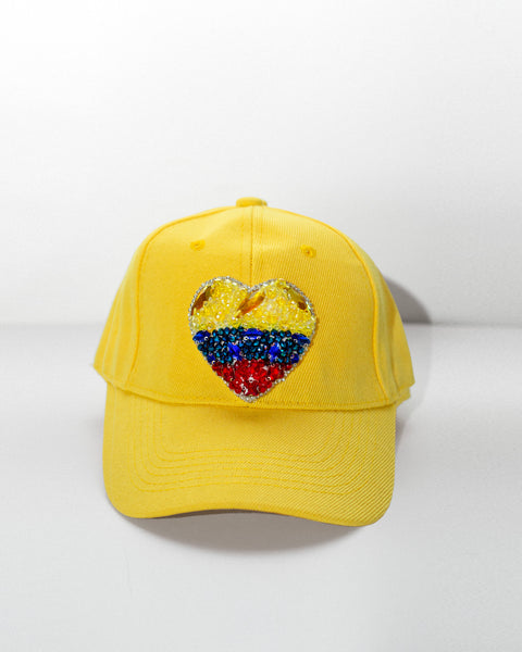 Gorra Corazón Colombia Amarilla