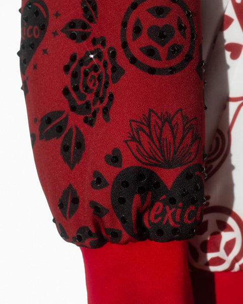 Chamarra rojo y blanco México
