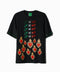 T- shirt negra ¿Y si sí? con corazones