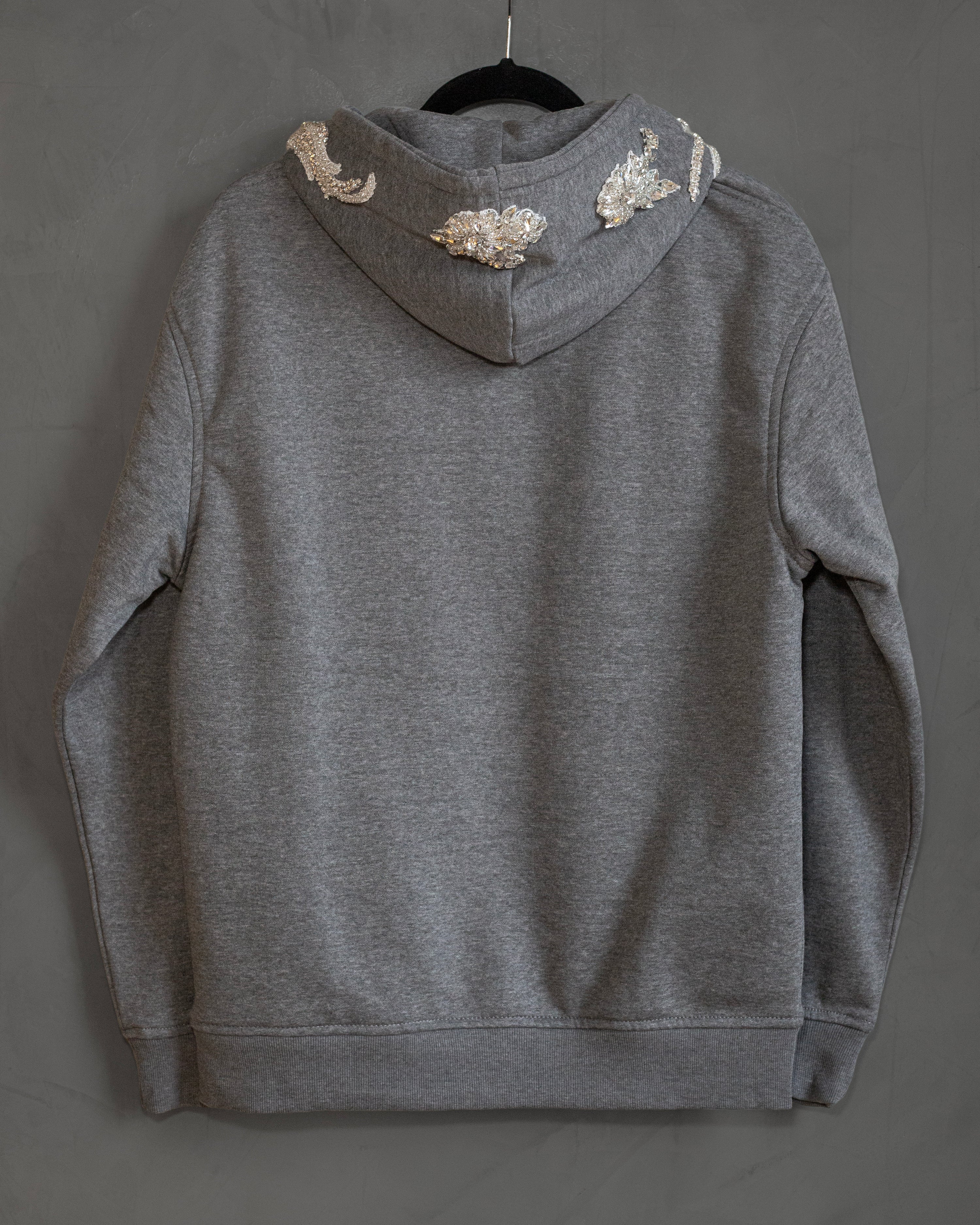 Hoodie gris Mexicana de Corazón