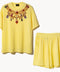 Coordinado amarillo collar escapularios