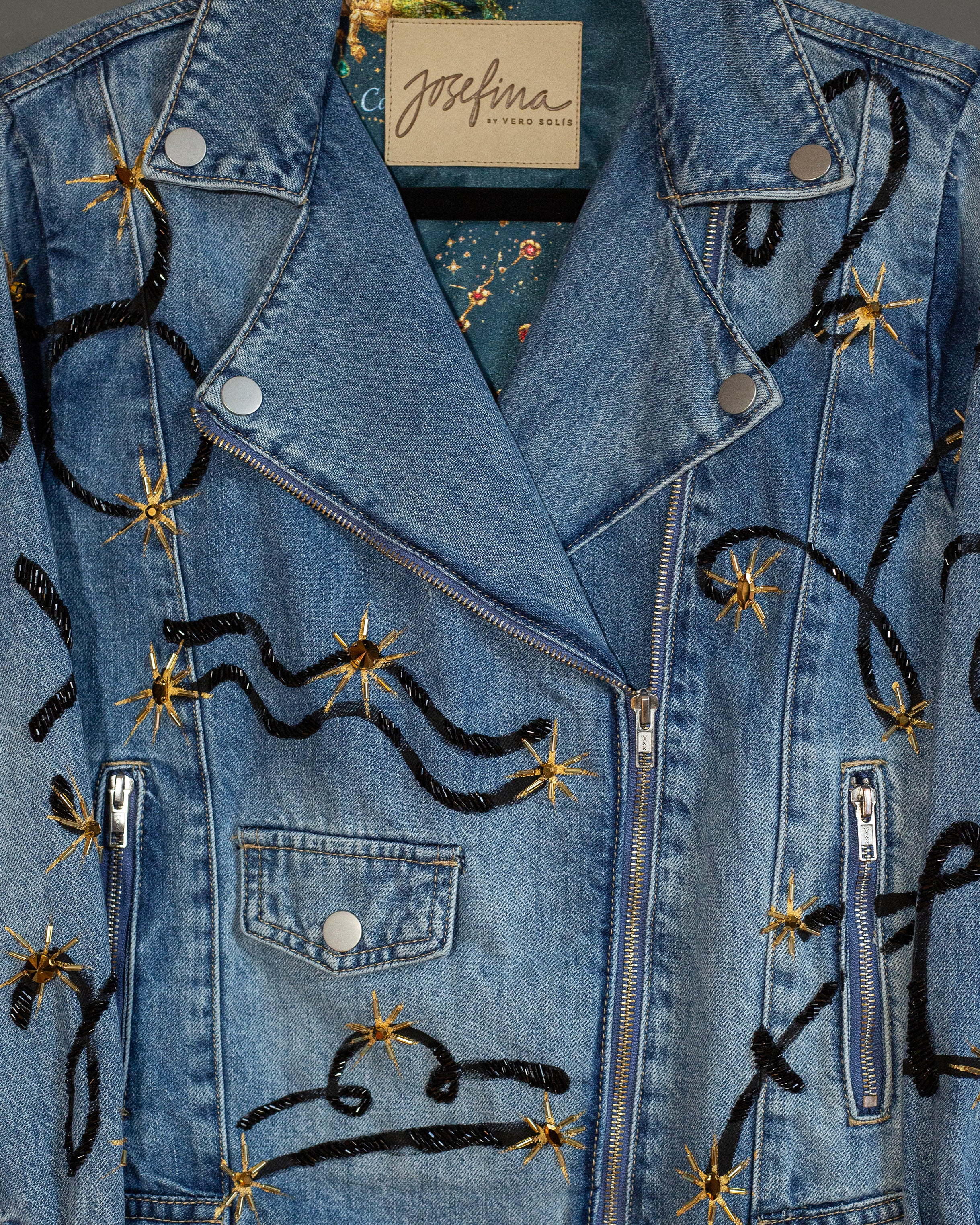 Denim jacket Zodiaco