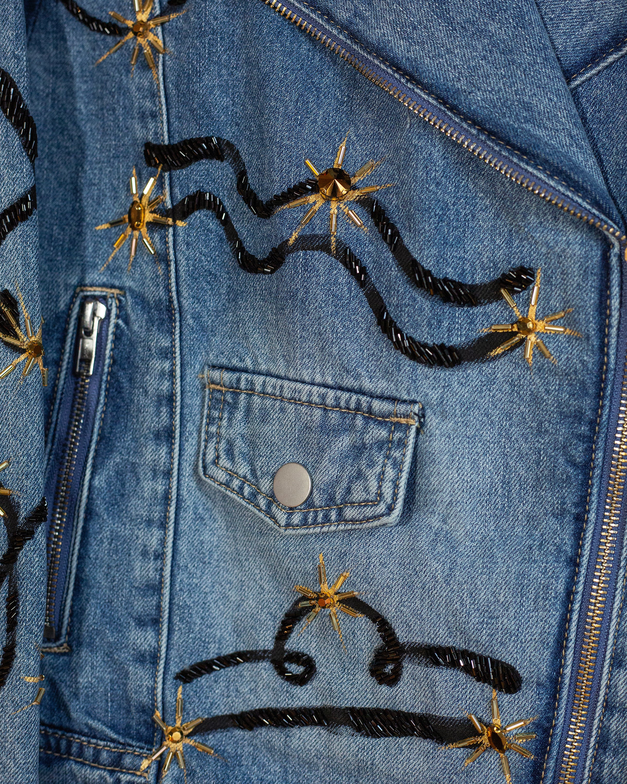 Denim jacket Zodiaco