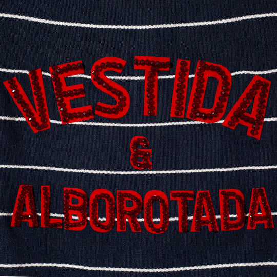 Blusa navy con rayas Vestida y alborotada