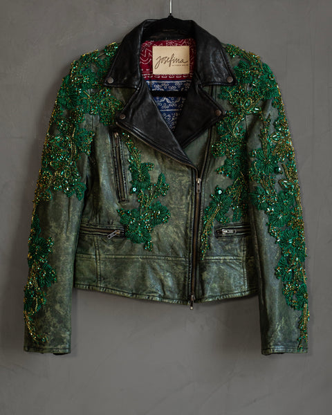 Biker verde corazón