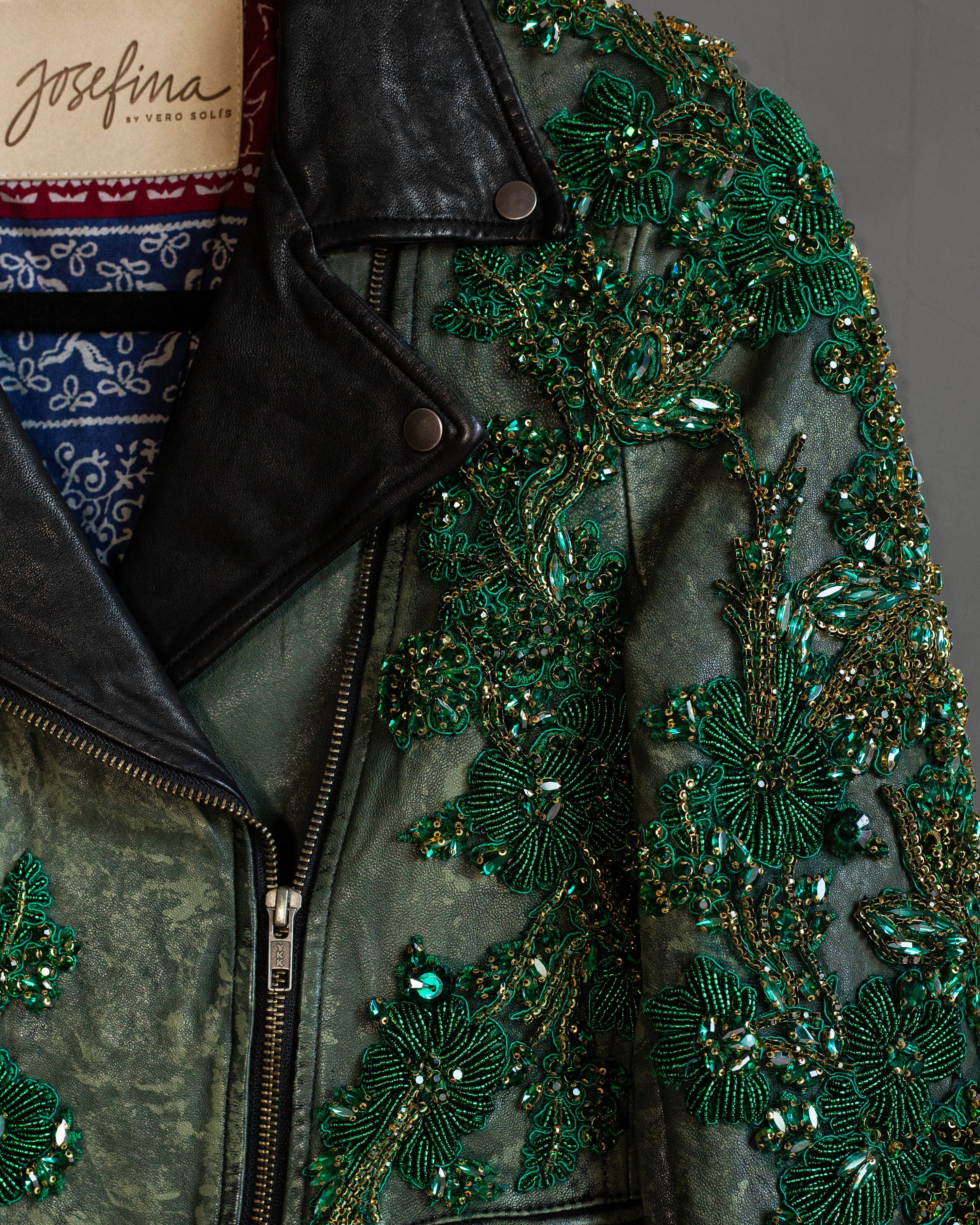 Biker verde corazón