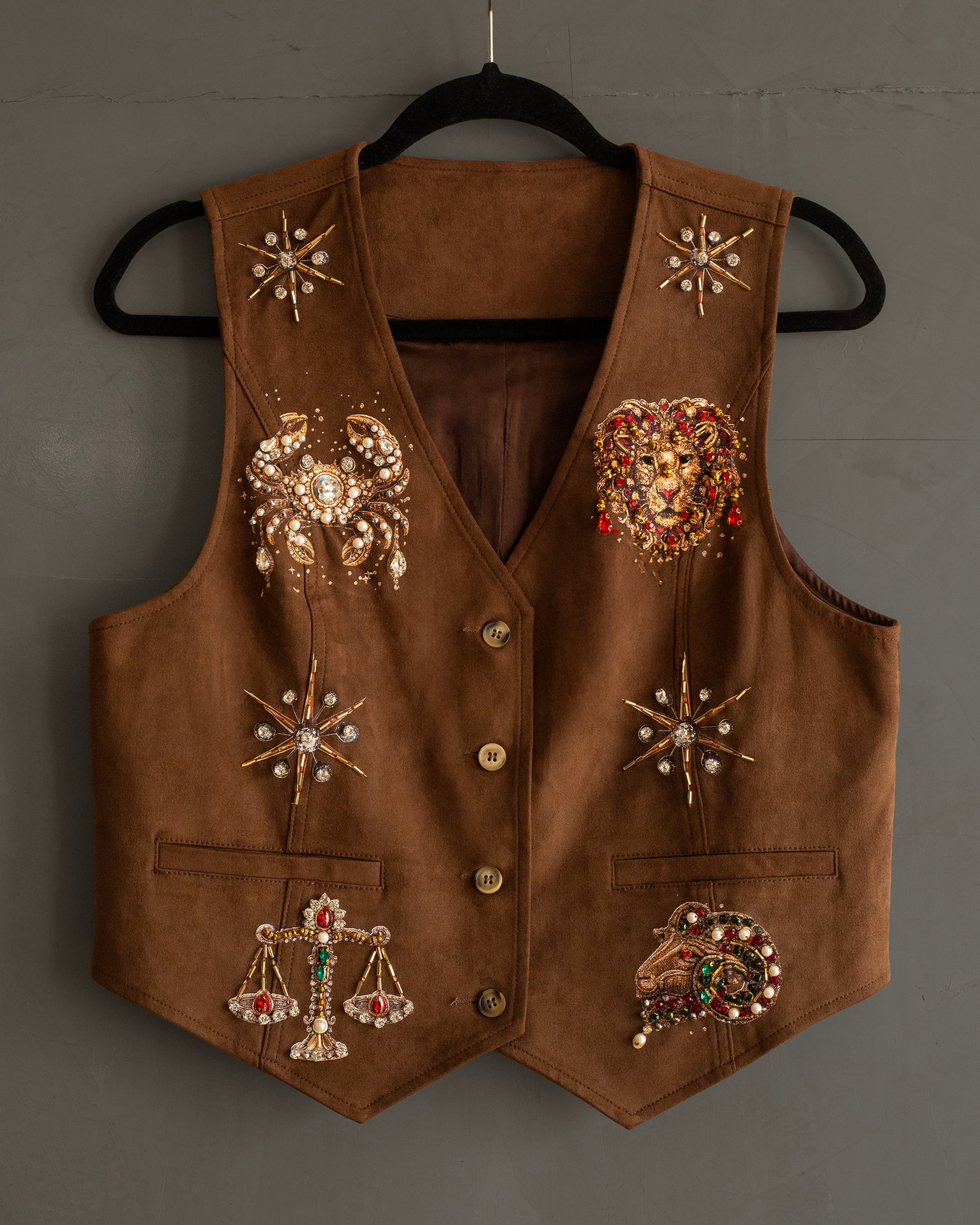 Chaleco suede Zodiaco