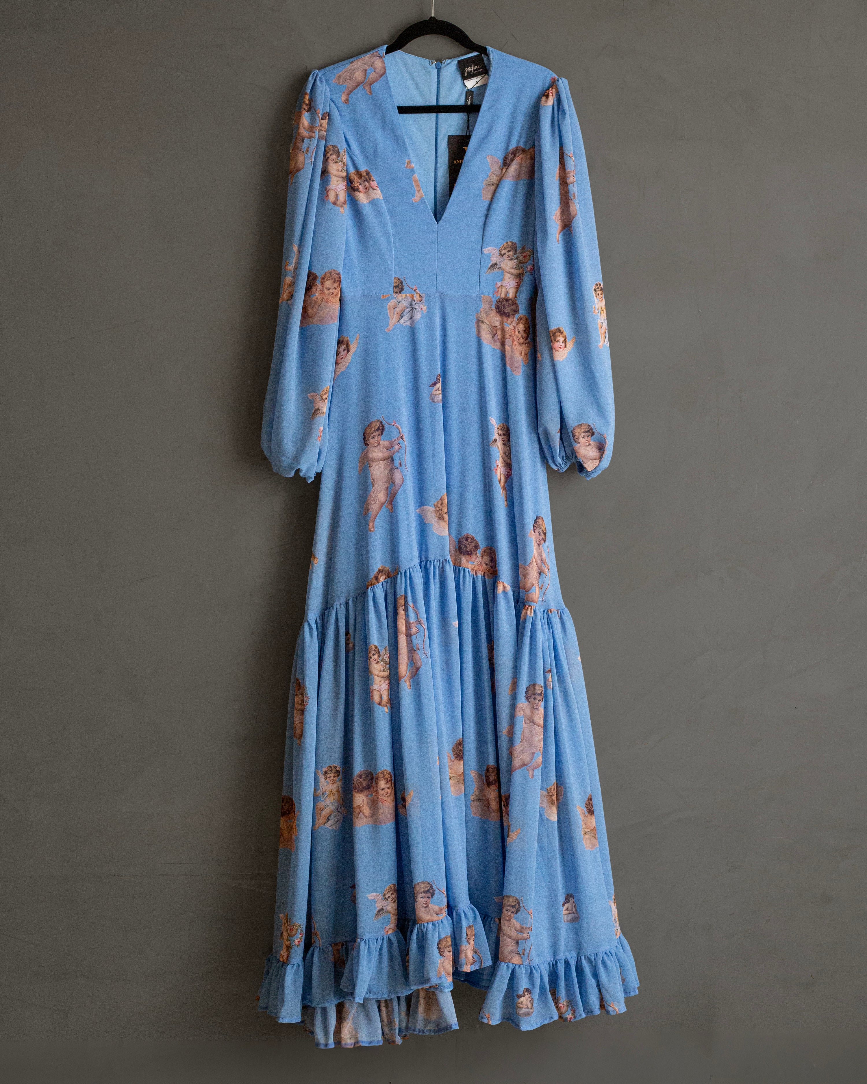 Maxi dress chiffon querubines