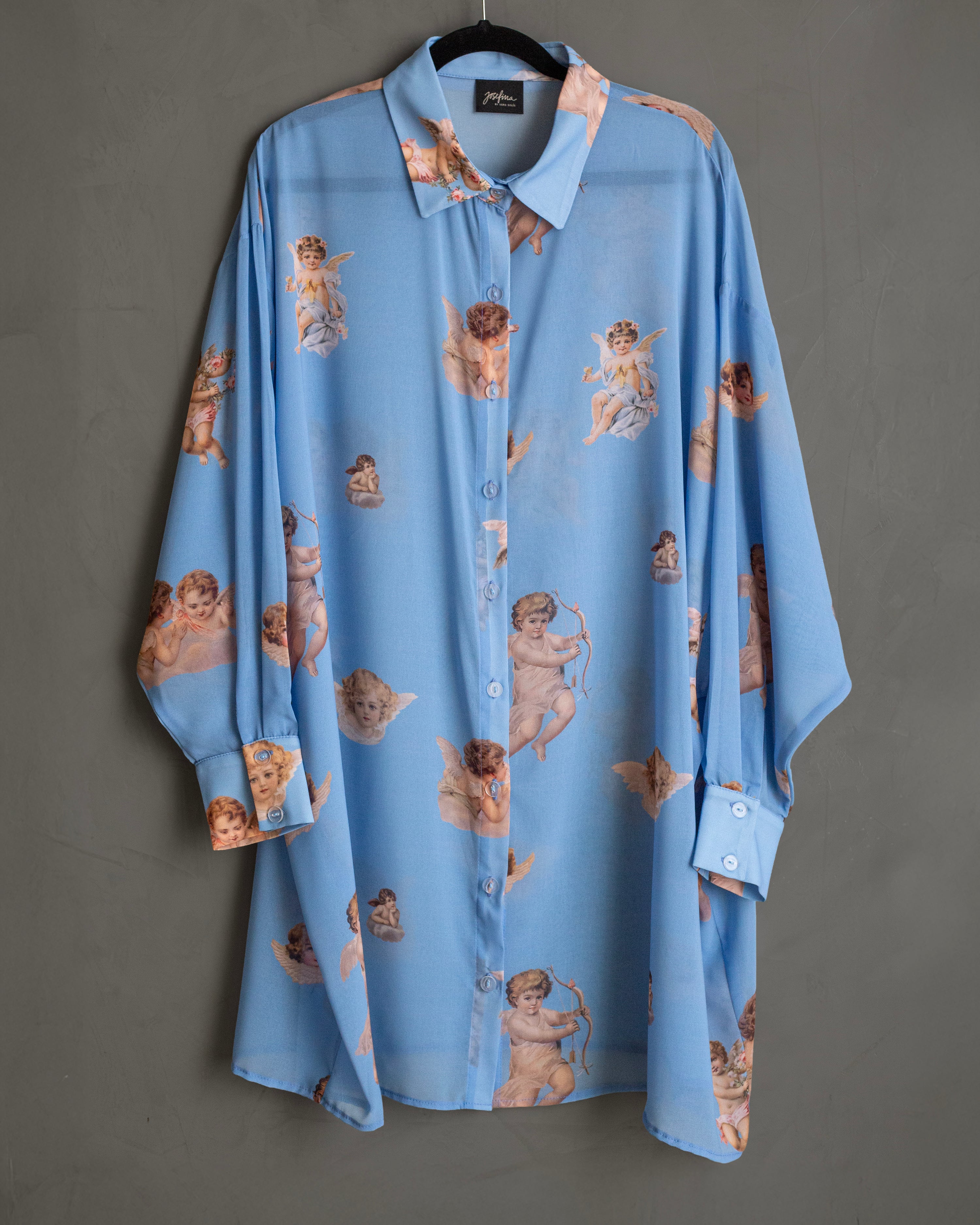 Camisera chiffon querubines