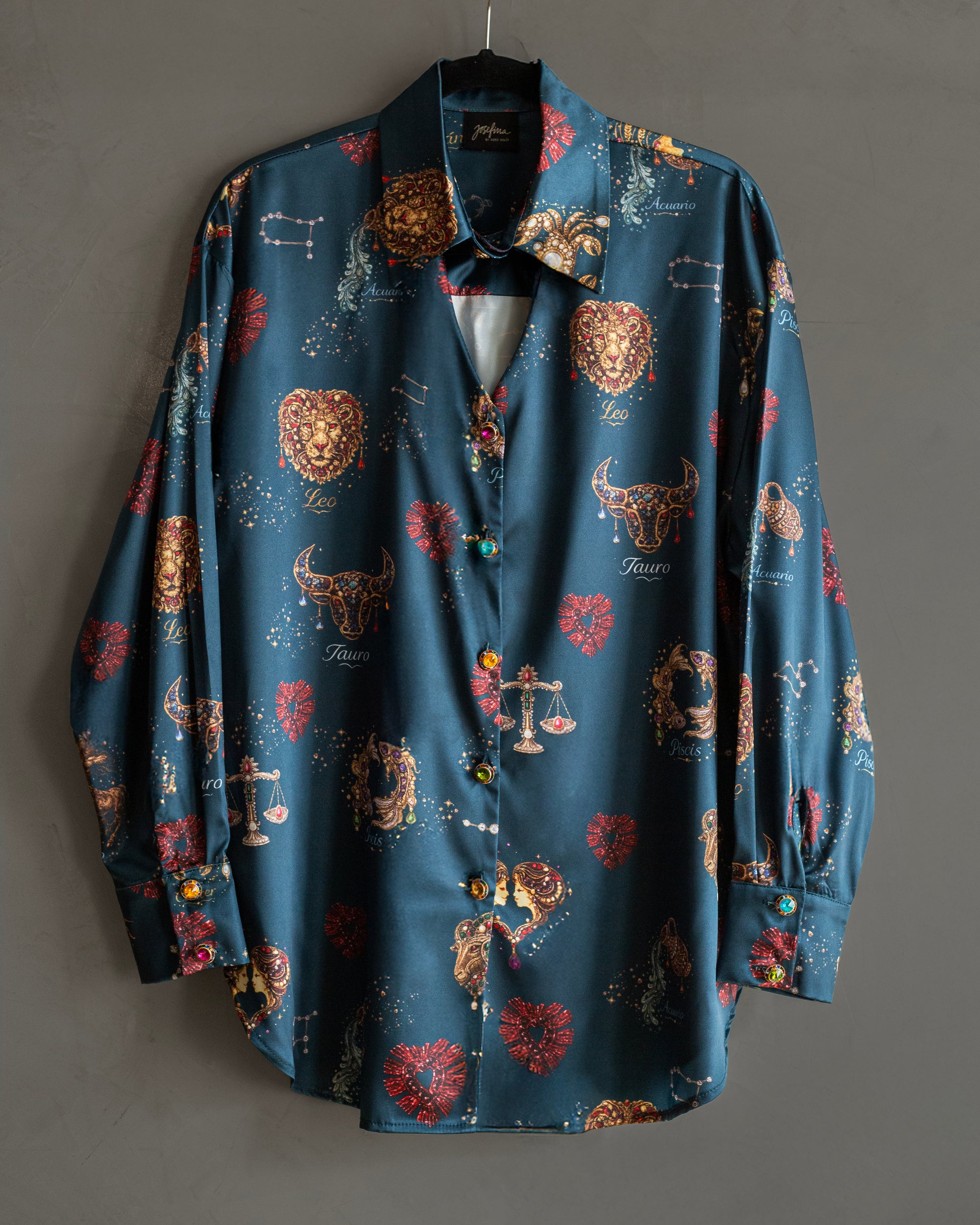 Camisera satinada Zodiaco