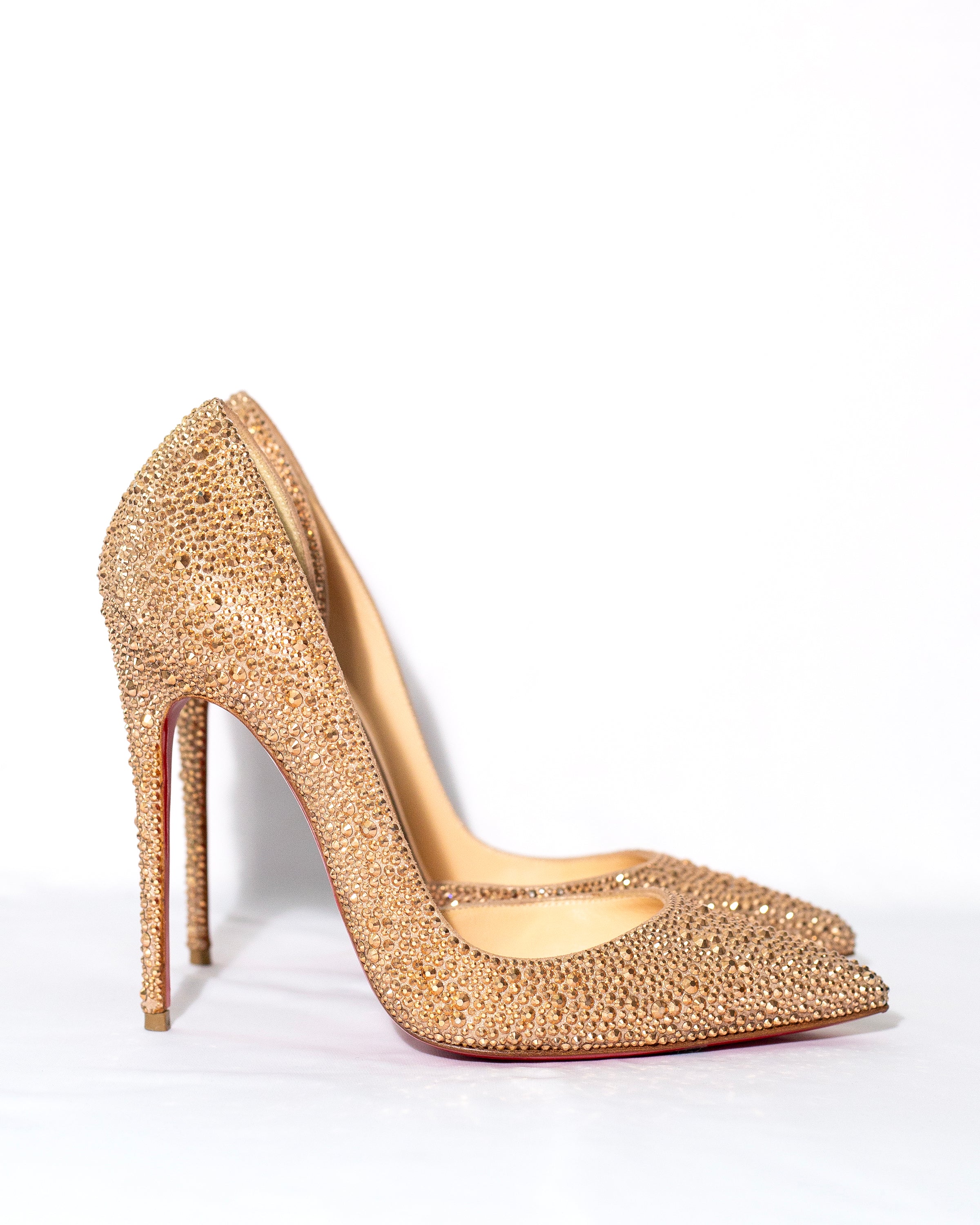 Gold louboutins store