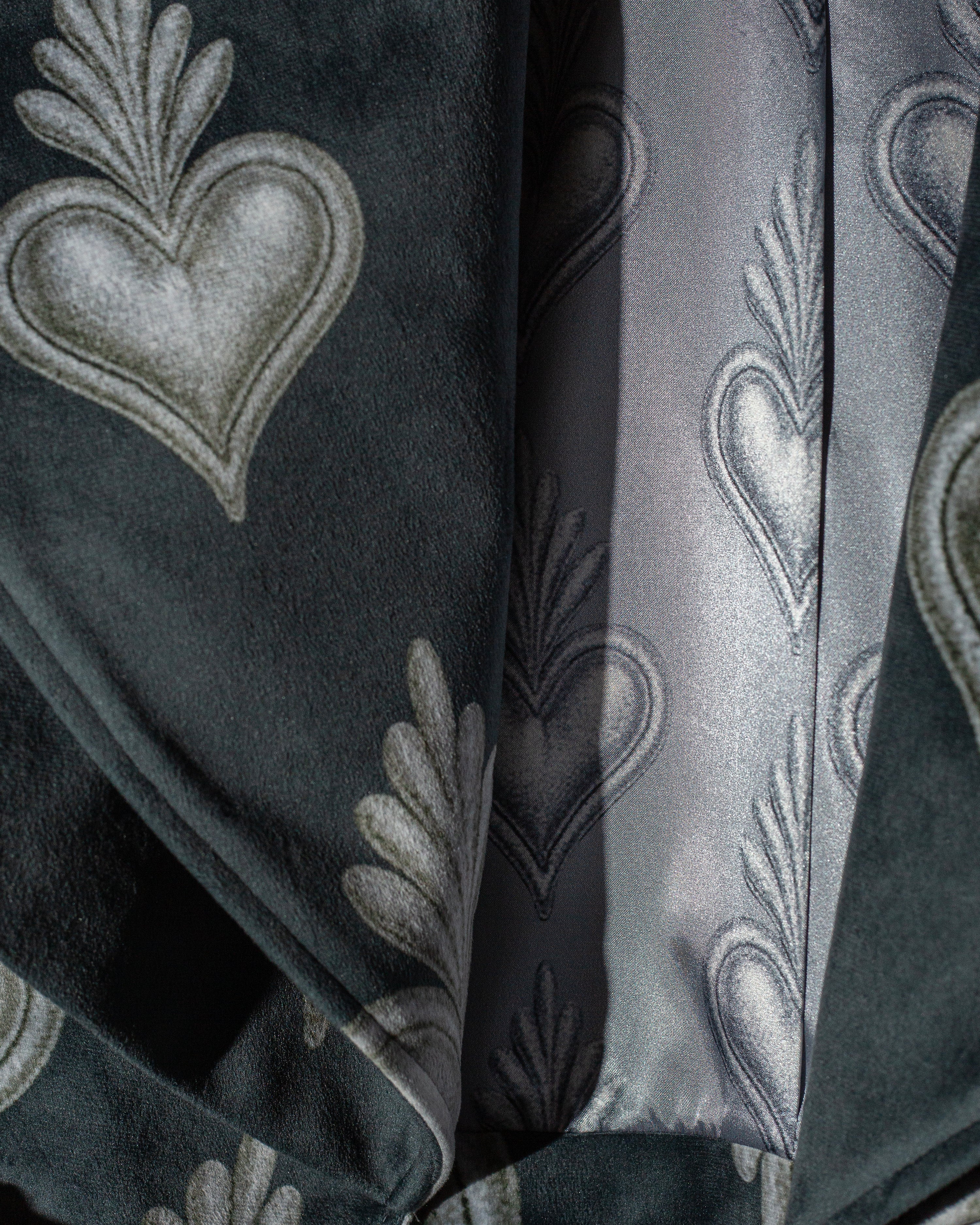 Cropped trench coat corazones