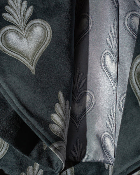 Cropped trench coat corazones