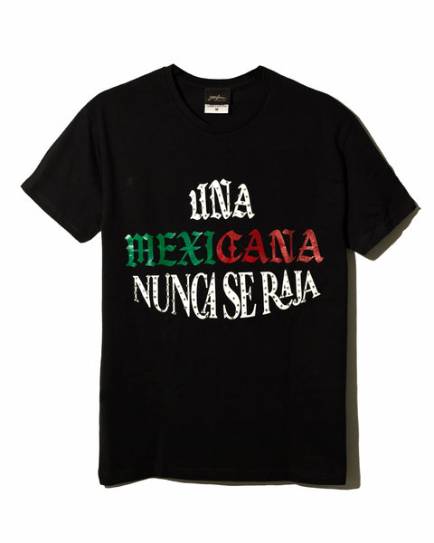Tshirt negra Una mexicana no se raja