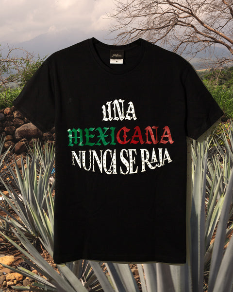 Tshirt negra Una mexicana no se raja