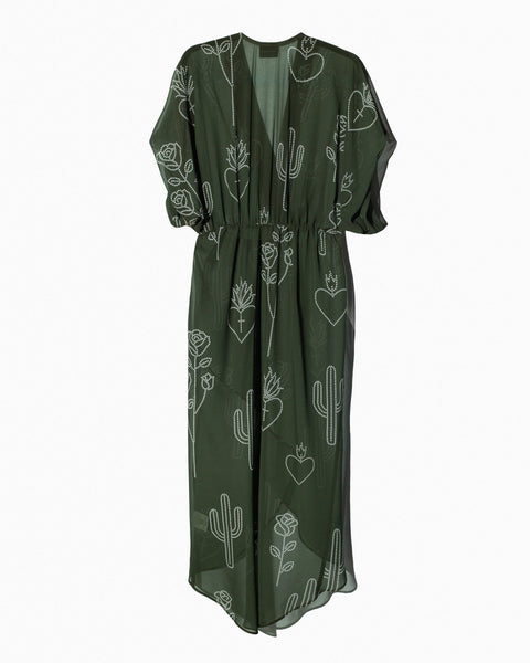 Vestido/Kimono Corazones y Cactus