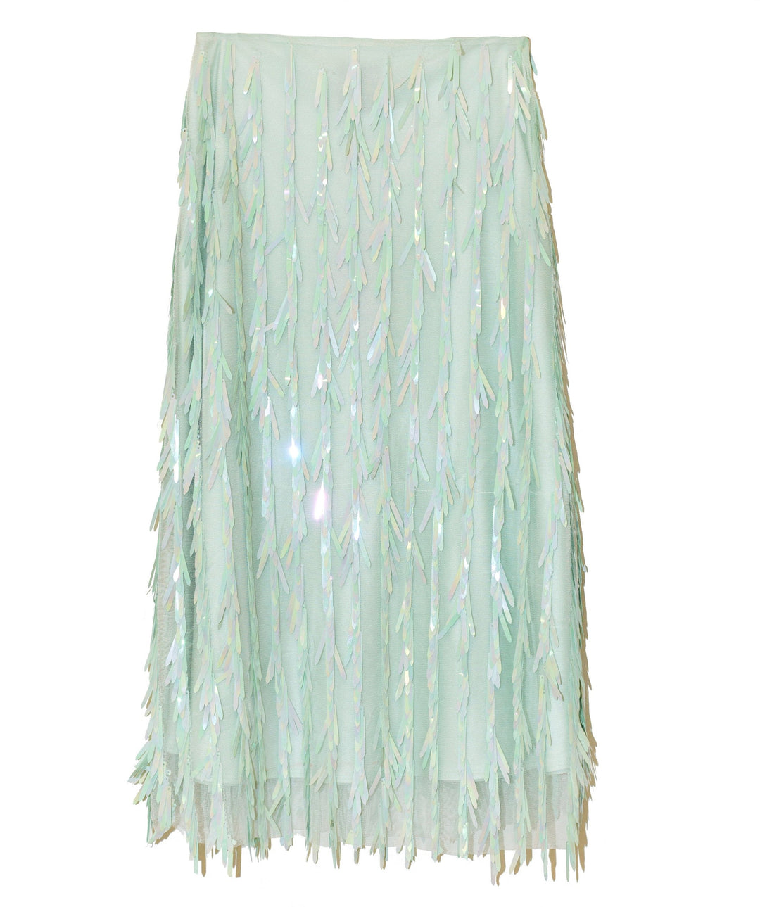 Midi skirt menta sequins