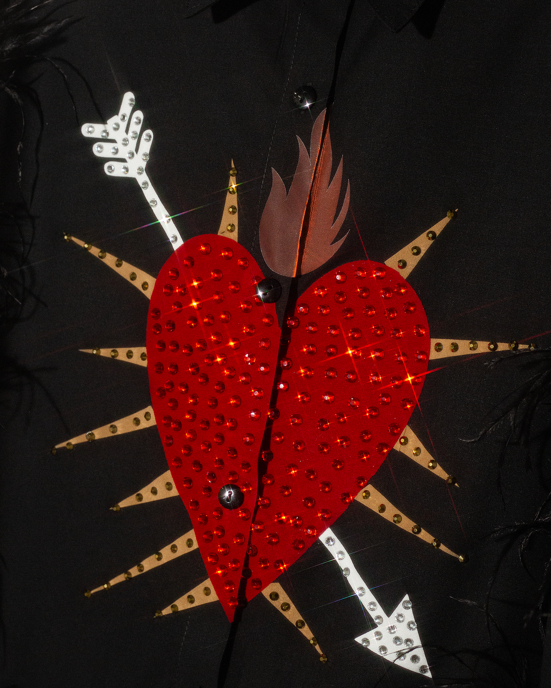 Camisera con plumas Sagrado Corazon