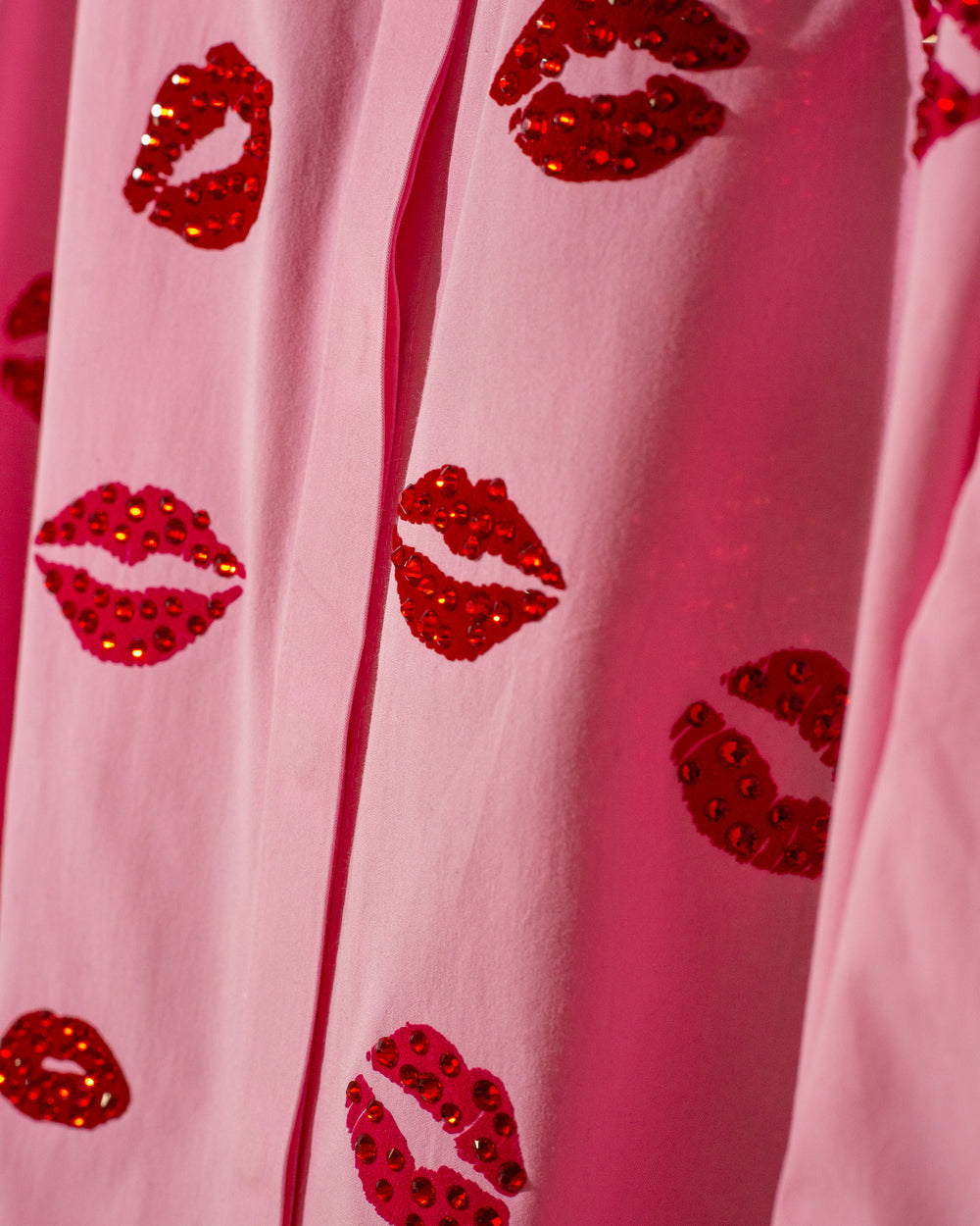 Camisera baby pink sin hombros Besos
