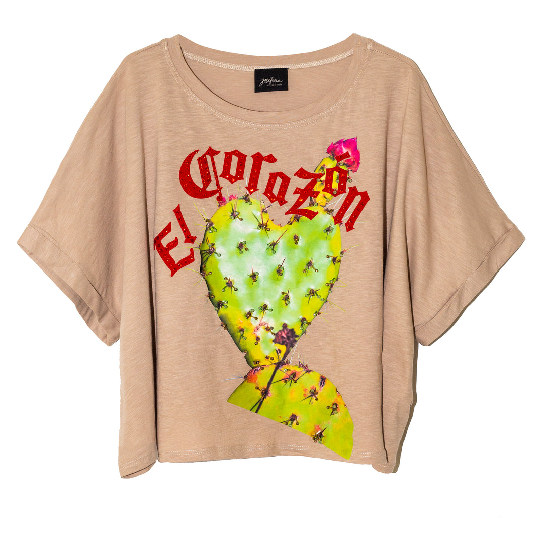Blusa oversized el corazón cactus