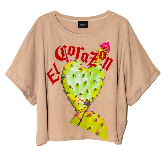 Blusa oversized el corazón cactus