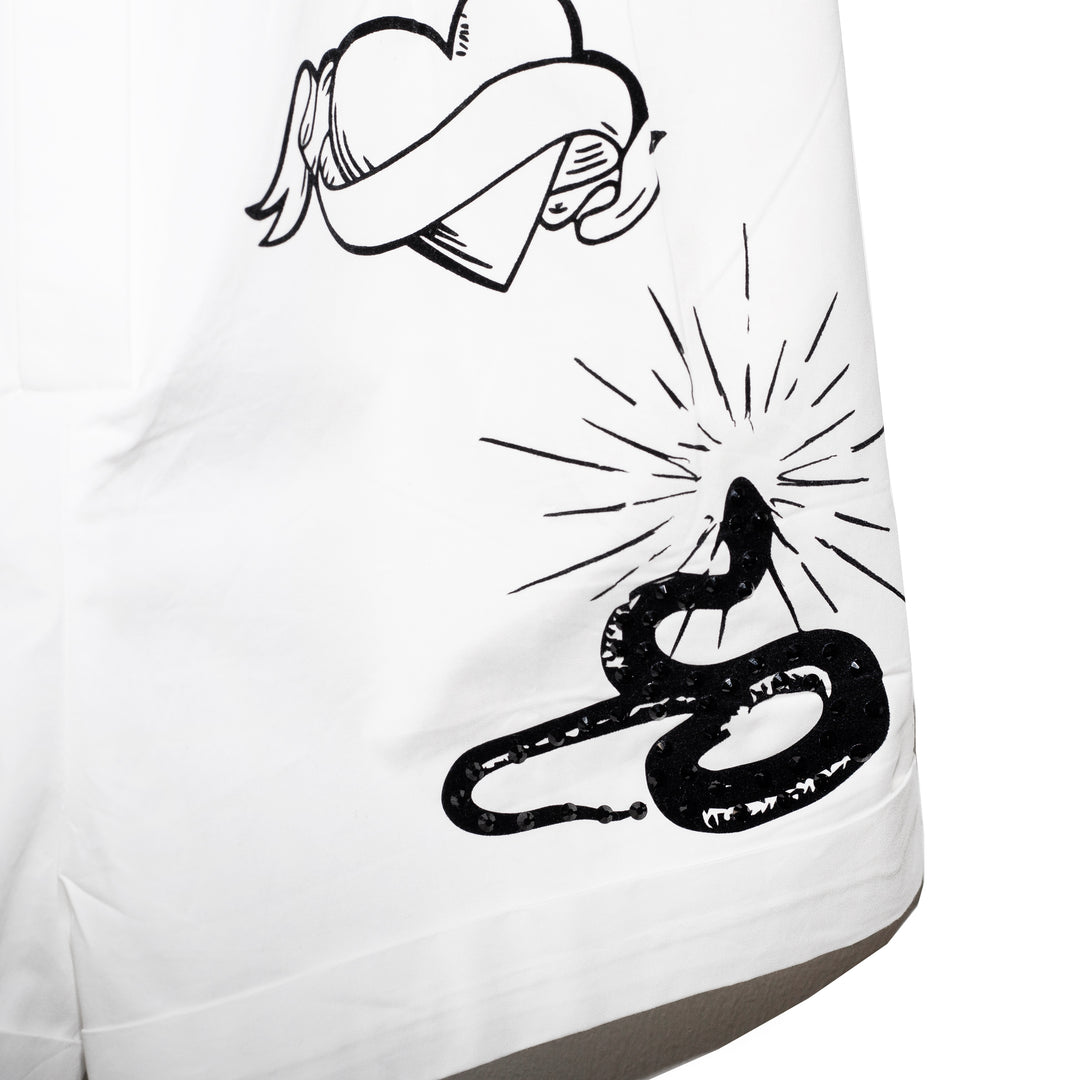 Romper blanco denim icons