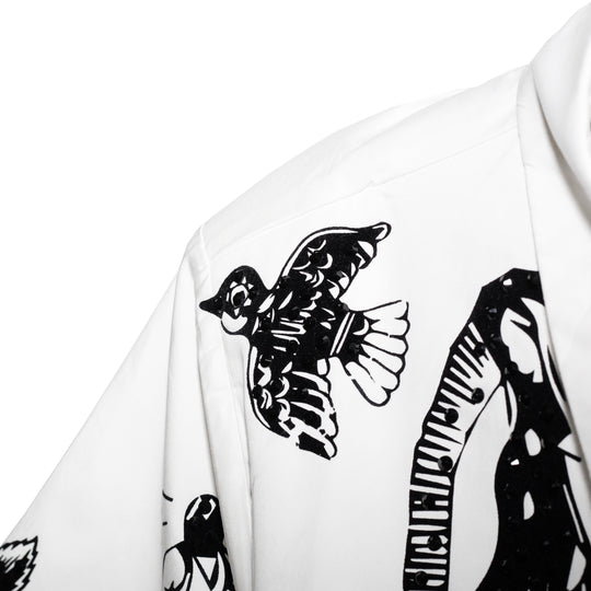 Romper blanco denim icons
