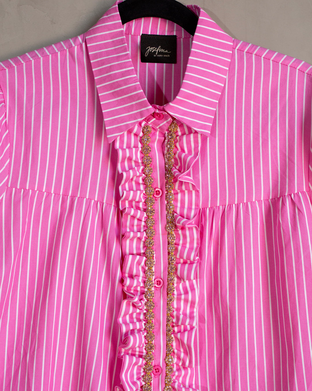 Coordinado rosa con cristales