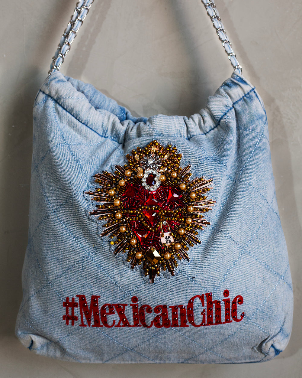 Bolso denim Corazón #MexicanChic