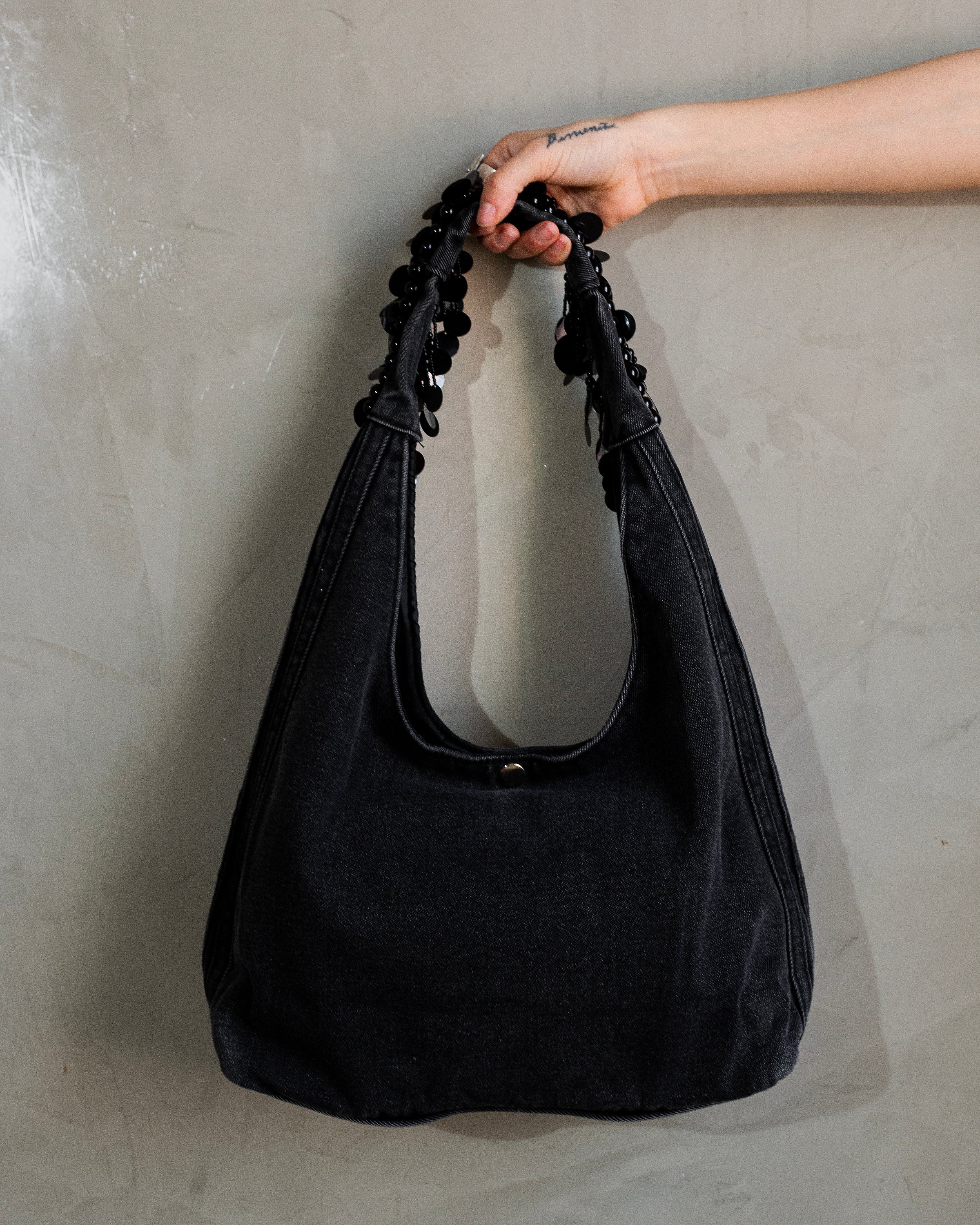 Bolso denim negro #MexicanChic