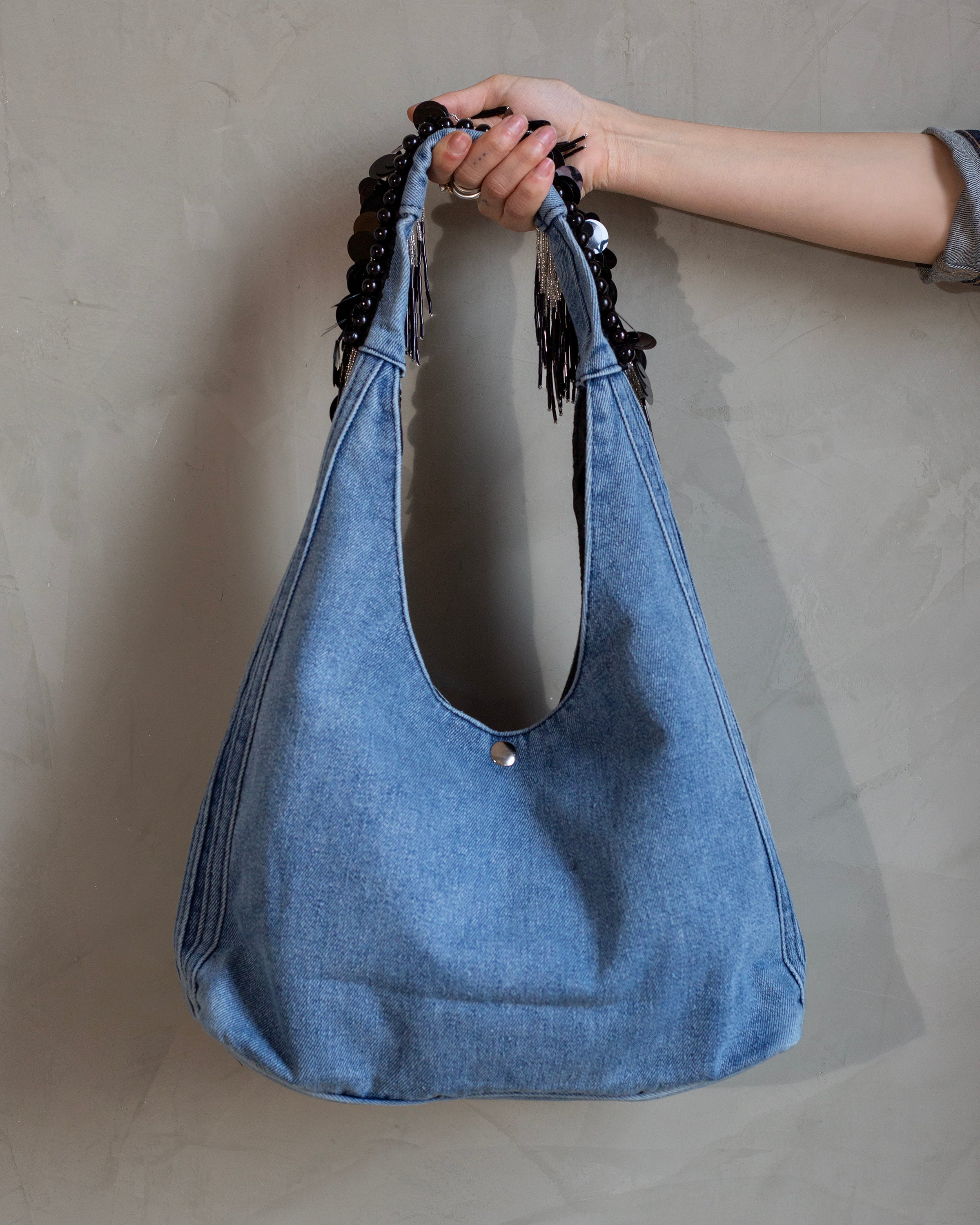 Bolso denim mariposas