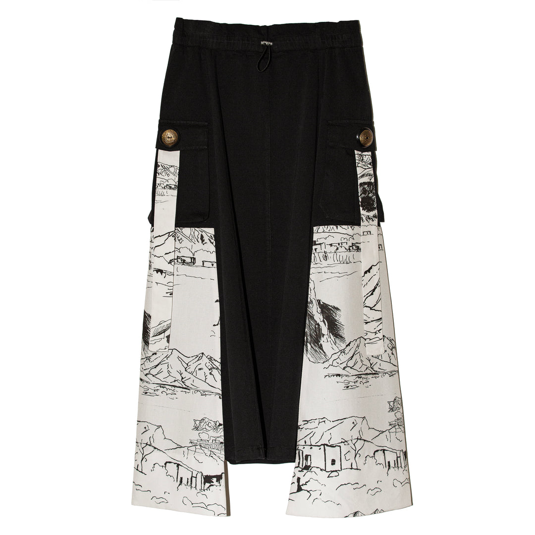 Cargo skirt sketches "N.L. y sus montañas"