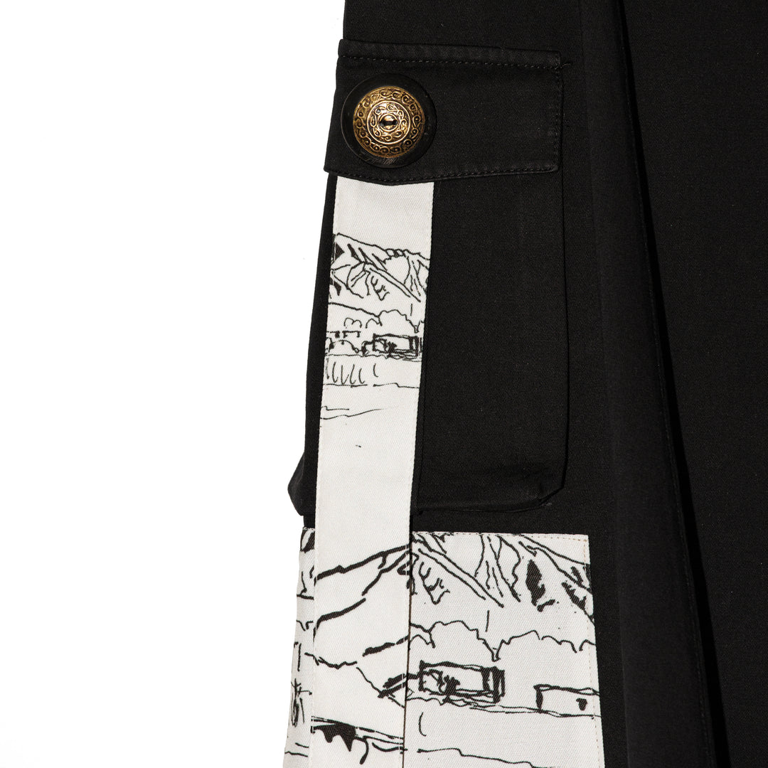 Cargo skirt sketches "N.L. y sus montañas"