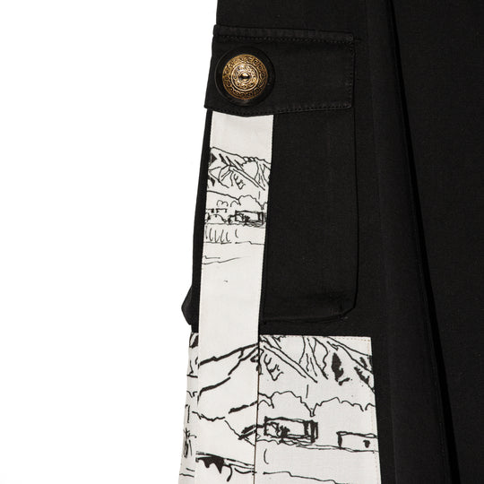 Cargo skirt sketches "N.L. y sus montañas"