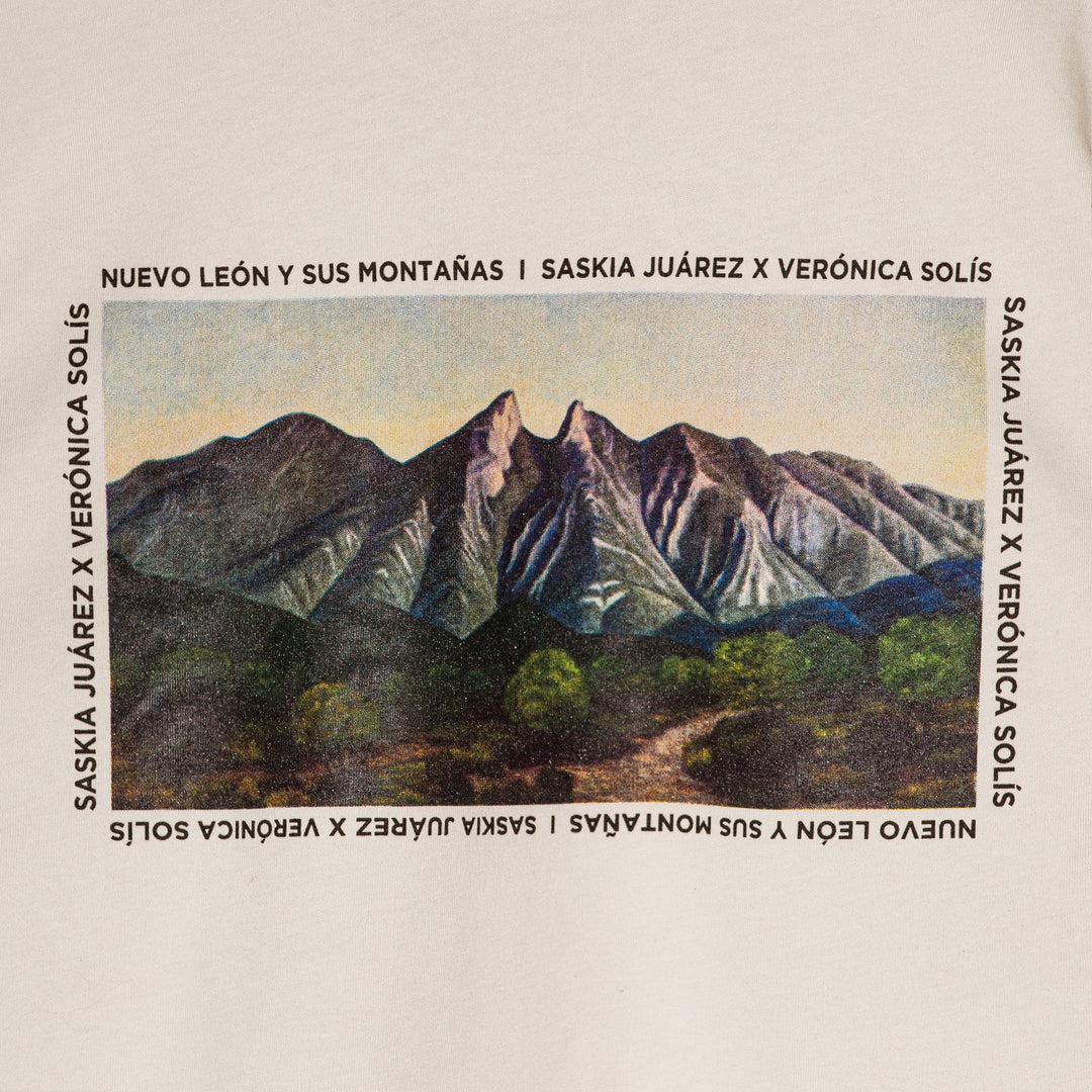 T shirt "N.L. y sus montañas" con flecos