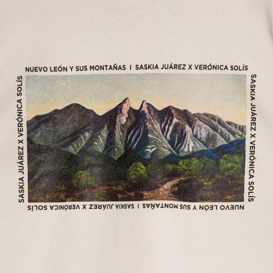 T shirt "N.L. y sus montañas" con flecos