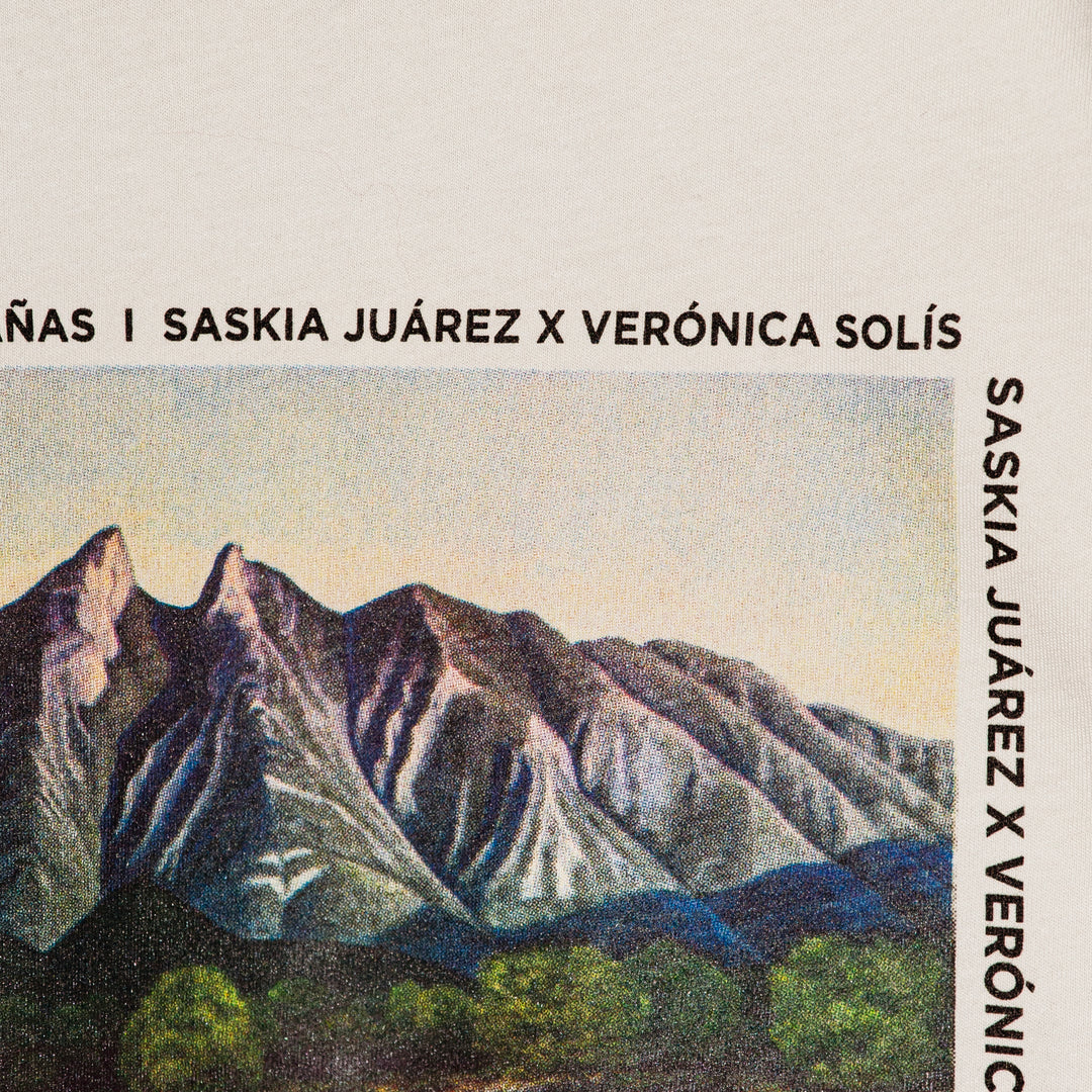 T shirt "N.L. y sus montañas" con flecos