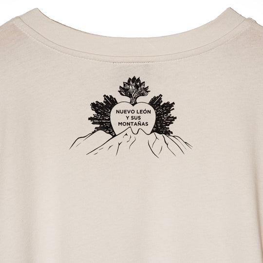 T shirt "N.L. y sus montañas" con flecos
