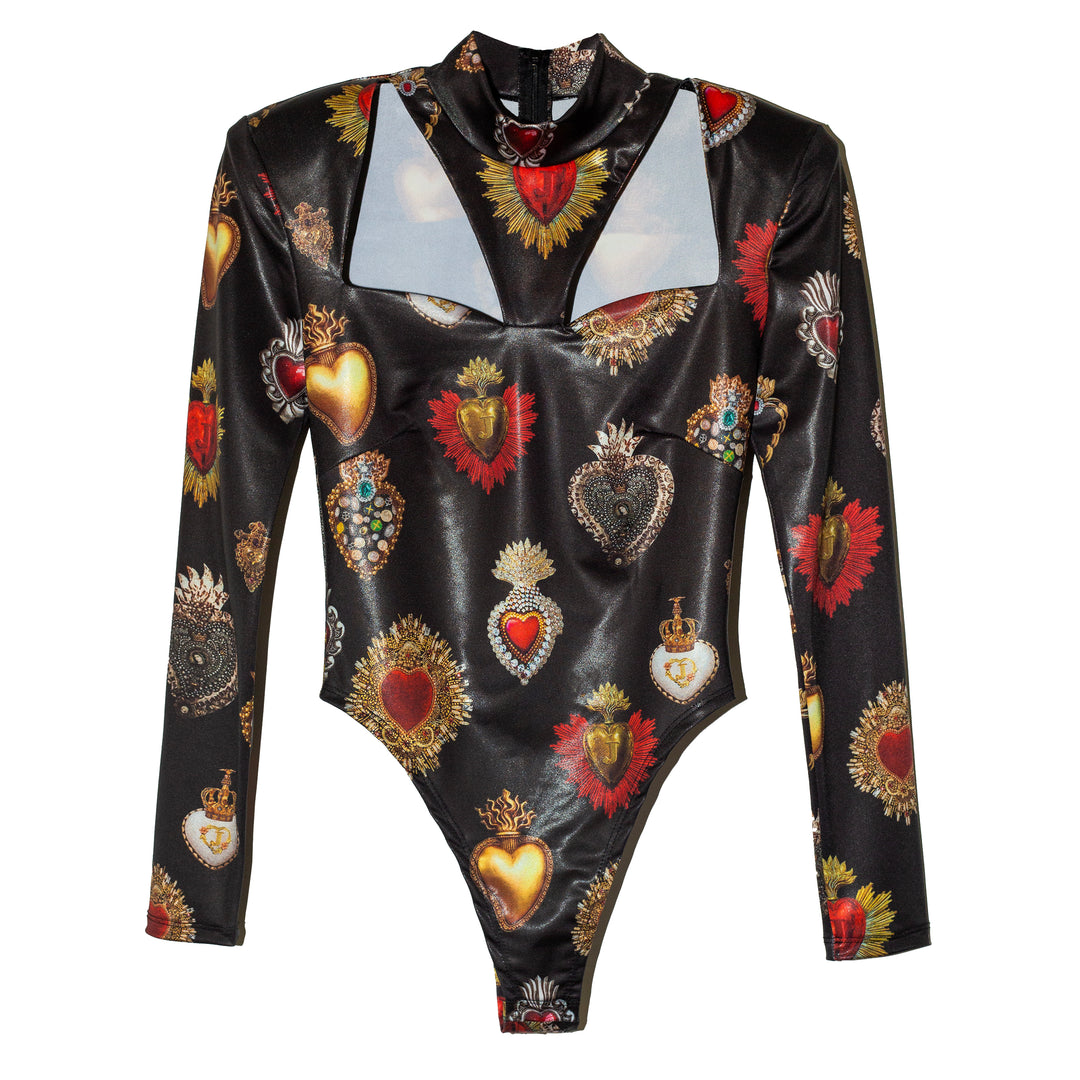 Bodysuit sagrados corazones cutout