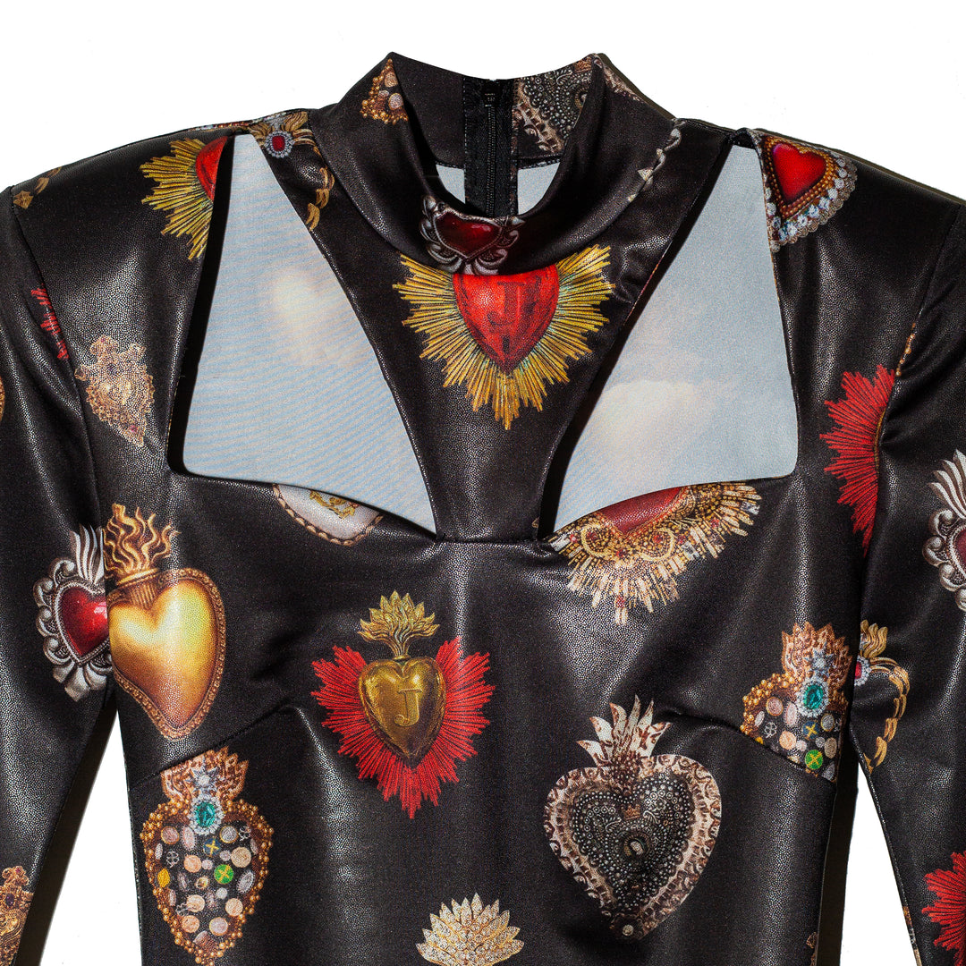 Bodysuit sagrados corazones cutout