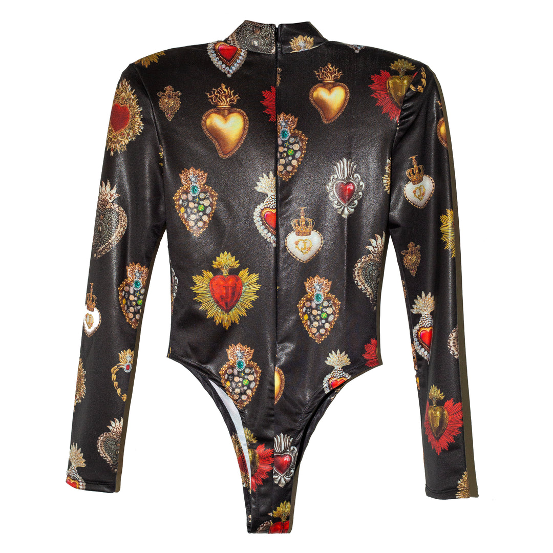 Bodysuit sagrados corazones cutout
