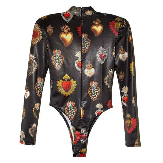 Bodysuit sagrados corazones cutout