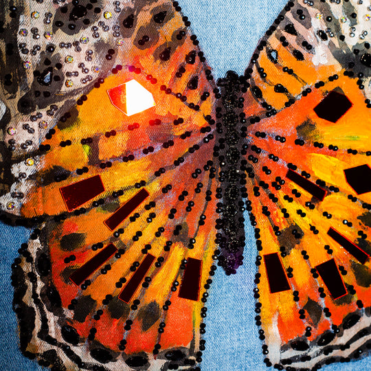 Denim jacket mariposas